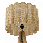 Торшер с плетеным абажуром на основании в виде треноги Lamp with Wicker Lampshade варинант исполнения - 3 | Loft Concept в Твери
