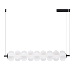 Светодиодный подвесной светильник линейный с белым воздушным плафоном Glowing Cloud варинант исполнения - 2 | Loft Concept в Твери