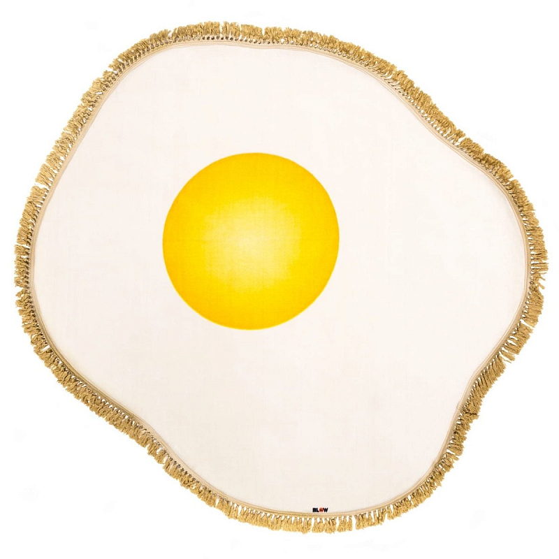 Ковер Seletti Rug Egg Желтый Белый Ковер Seletti Rug Egg Желтый Белый в Твери | Loft Concept