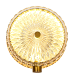 Бра с плафоном из рельефного стекла Peony Glass Bronze  варинант исполнения - 1 | Loft Concept в Твери