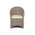 Кресло из ротанга с подушкой Nest бежево-серое варинант исполнения - 2 | Loft Concept в Твери