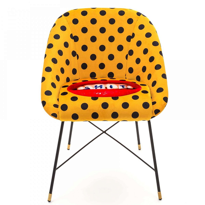 Кресло Seletti Padded Chair Shit Желтый Черный Кресло Seletti Padded Chair Shit Желтый Черный в Твери | Loft Concept