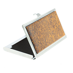 Визитница карманная металлическая с накладкой из натурального камня Яшма Stone Business Card Holders варинант исполнения - 2 | Loft Concept в Твери