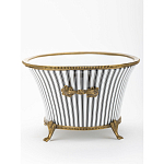 Кашпо Black white stripe варинант исполнения - 3 | Loft Concept в Твери