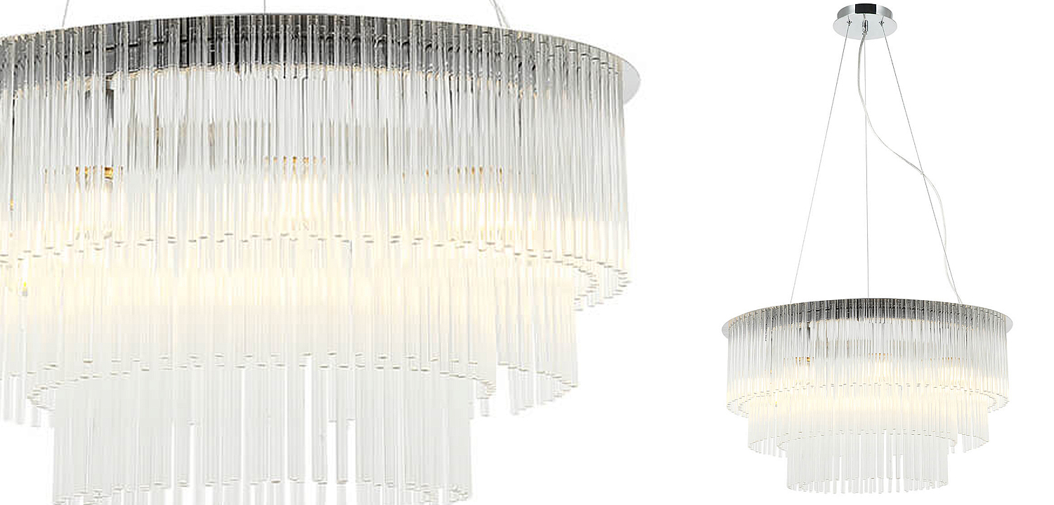 Люстра Harrison Chandelier chrome 9 lamp Люстра Harrison Chandelier chrome 9 lamp - Loft-Concept в Твери