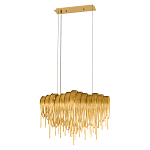 Люстра подвесная с металлическими цепочками и изогнутыми металлическими дугами 72 см Atlantis Chain варинант исполнения - 12 | Loft Concept в Твери