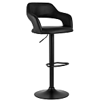 Барный стул черного цвета Strohach варинант исполнения - 1 | Loft Concept в Твери