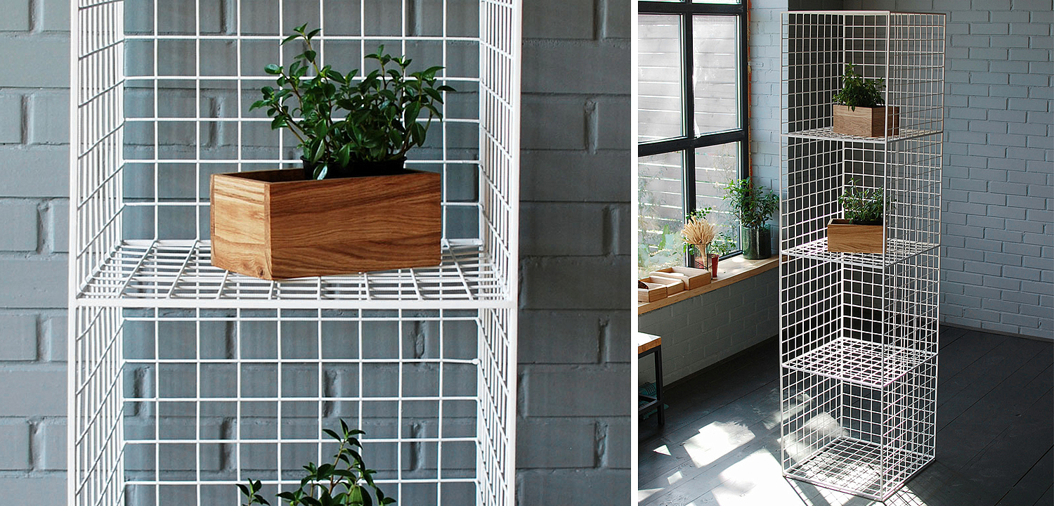 Стеллаж Kynan Industrial Metal Rust Rack Стеллаж Kynan Industrial Metal Rust Rack - Loft-Concept в Твери