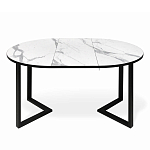 Стол обеденный раздвижной со столешницей белый мрамор Magali варинант исполнения - 4 | Loft Concept в Твери