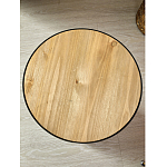 Приставной столик с факутрным черным основанием Ethiopia варинант исполнения - 5 | Loft Concept в Твери