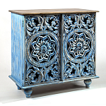 Комод с резным фасадом Blue Carved Chest of Drawers варинант исполнения - 2 | Loft Concept в Твери