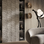 Гипсовая 3D панель с принтографией PM-37 варинант исполнения - 1 | Loft Concept в Твери