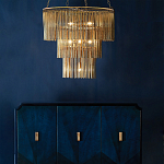 Люстра трёхъярусная золотого цвета Metal Tentacles варинант исполнения - 3 | Loft Concept в Твери