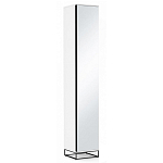 Шкаф-пенал белый с зеркальной дверцей Strict Lines варинант исполнения - 1 | Loft Concept в Твери