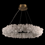 Люстра кольцевая из натурального горного хрусталя Harmonious Crystal Circles варинант исполнения - 2 | Loft Concept в Твери