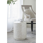 Приставной столик с рисунком из раковин устриц Bone Inlay варинант исполнения - 6 | Loft Concept в Твери