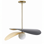 Люстра круглая с 2-мя металлическими абажурами Andromeda варинант исполнения - 1 | Loft Concept в Твери