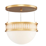 Подвесной светильник с фактурным золотым каркасом Exceptional Classic Design варинант исполнения - 3 | Loft Concept в Твери