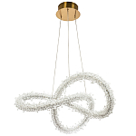 Фигурная люстра с хрустальным декором Gilbertine Crystal Curly Ring Chandelier варинант исполнения - 2 | Loft Concept в Твери