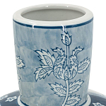 Ваза с голубым цветочным рисунком 43 см Blue & White Ornament варинант исполнения - 3 | Loft Concept в Твери