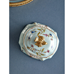 Шкатулка голубого цвета с рисунком и состаренным эффектом Eden Garden варинант исполнения - 5 | Loft Concept в Твери