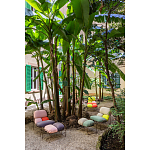 Дизайнерское разноцветное кресло на металлическом каркасе с подставкой для ног Poltronova Plasma Armchair варинант исполнения - 10 | Loft Concept в Твери