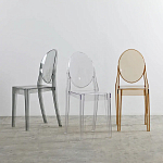 Прозрачный стул с янтарным оттенком LOUIS GHOST CHAIR варинант исполнения - 9 | Loft Concept в Твери