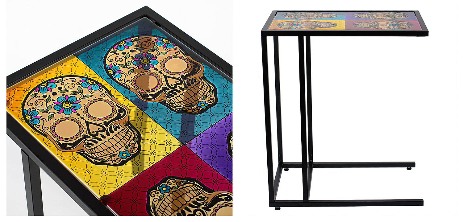 Приставной стол Multicolored Skulls Приставной стол Multicolored Skulls - Loft-Concept в Твери