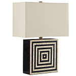 Настольная лампа с квадратным основанием и прямоугольным абажуром Neat Lines варинант исполнения - 4 | Loft Concept в Твери