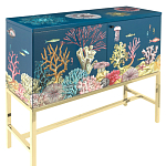 Буфет ручная роспись в морском стиле Cabinet Fondo Marino  варинант исполнения - 1 | Loft Concept в Твери