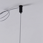 Люстра подвесная светодиодная черный металл Ring Horizontal варинант исполнения - 7 | Loft Concept в Твери