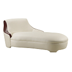 Премиальная кушетка с вставками из кожи Holland варинант исполнения - 1 | Loft Concept в Твери