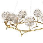 Люстра круглая с декором в виде цветков одуванчика Hanging Dandelion варинант исполнения - 2 | Loft Concept в Твери