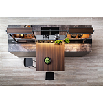 Кухонный гарнитур из камня и дерева SISTEMA XY Dada Engenereed Kitchen варинант исполнения - 2 | Loft Concept в Твери