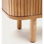 Буфет из ясеневого шпона с открытыми полками и 2-мя раздвижными дверями Toinette варинант исполнения - 4 | Loft Concept в Твери