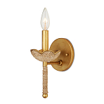 Бра из кованого железа с отделкой плетеной веревкой и сусальным золотом Parisian Style варинант исполнения - 3 | Loft Concept в Твери