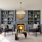 Люстра подвесная круглая со стеклянными трубками Nembus варинант исполнения - 5 | Loft Concept в Твери