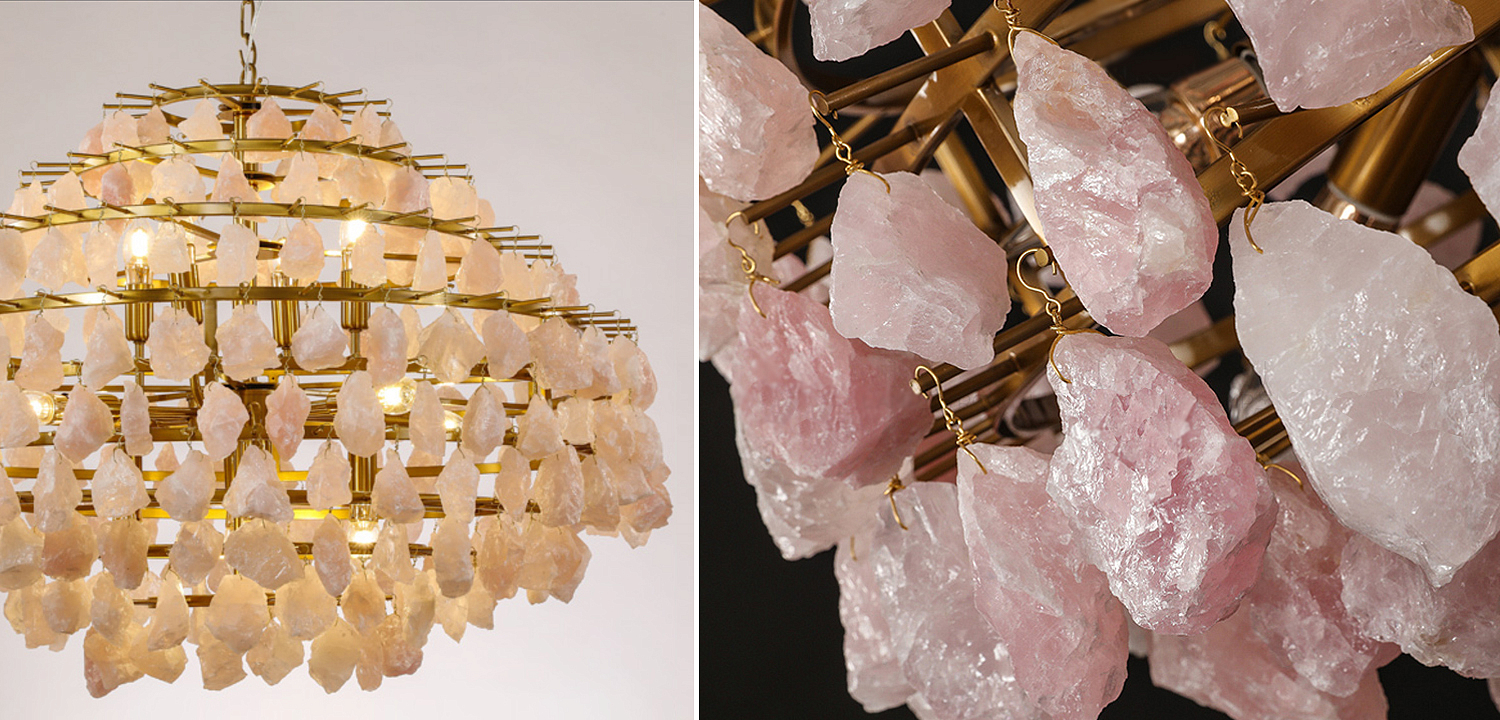Hardis Pink stone Chandelier 82 Hardis Pink stone Chandelier 82 - Loft-Concept в Твери