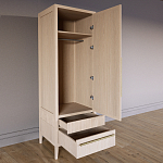 Узкий Шкаф Primo с 2 выдвижными ящиками Светлый дуб варинант исполнения - 7 | Loft Concept в Твери