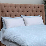 Постельное белье голубого цвета из перкаля с принтом 200х220 см Aurora Allure варинант исполнения - 6 | Loft Concept в Твери