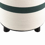 Пуф с плетеной светло-бежевой обивкой Serene Holidays варинант исполнения - 3 | Loft Concept в Твери