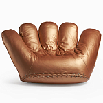 Дизайнерское кожаное кресло в форме руки Poltronova Joe Gold  Armchair варинант исполнения - 1 | Loft Concept в Твери