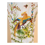 Ваза из фарфора с бронзовой стрекозой  Paradise Dragonfly варинант исполнения - 8 | Loft Concept в Твери