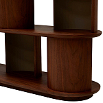 Стеллаж Zacharie Brown Wood Rack варинант исполнения - 5 | Loft Concept в Твери