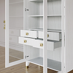 Дизайнерский шкаф витрина Elsa Dreams White с 4-мя ящиками варинант исполнения - 8 | Loft Concept в Твери