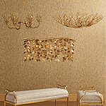 Люстра в форме золотой чаши из кораллов Coral Decor варинант исполнения - 3 | Loft Concept в Твери