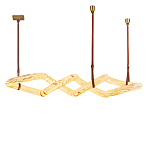 Люстра подвесная с фигурным светодиодным плафоном Calcite Figural Light варинант исполнения - 3 | Loft Concept в Твери