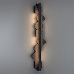 Бра вертикальное с черными кругами и квадратами Gravyura варинант исполнения - 6 | Loft Concept в Твери