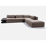 4-х местный Угловой модульный диван Zartаrn с приставным деревянным столиком варинант исполнения - 2 | Loft Concept в Твери