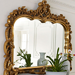 Зеркало настенное в ажурной раме в стиле барокко Ornate Ornaments варинант исполнения - 1 | Loft Concept в Твери